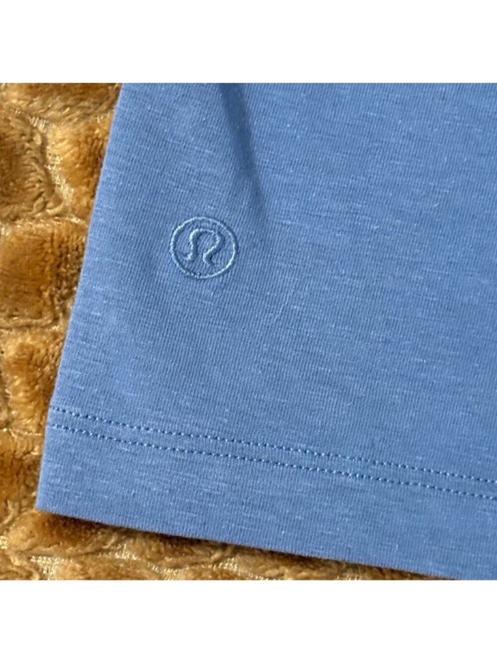 EXCELLENT Lululemon Classic-Fit Cotton-Blend T-Shirt Water Blue Short Sleeve S/4 - Picture 6 of 9